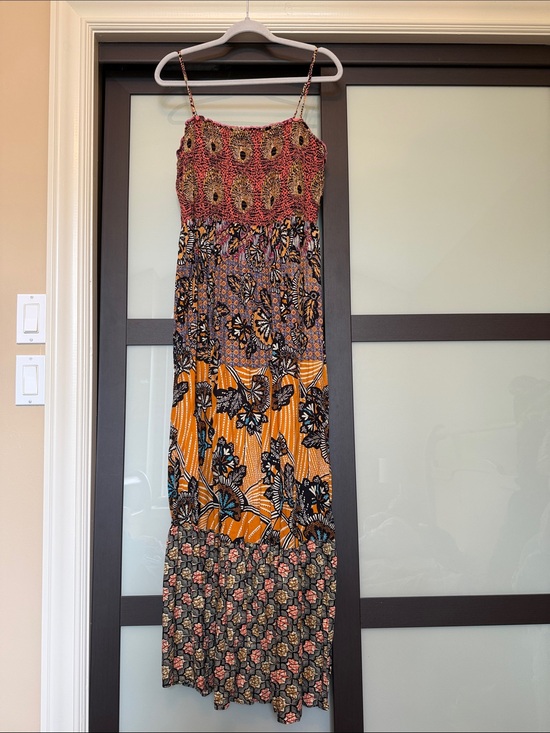 Anthropologie Dresses & Skirts - Anthropologie Boho Floral Tiered Maxi Dress in Multicolor